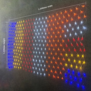 Filet lumineux de Noël à LED Lanterne de paysage extérieur étanche Drapeaux bouddhistes du Sri Lanka Éclairage décoratif - Product Image 5