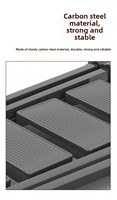 Échelle pliante multifonction en acier au carbone, portable, à chevrons, épaissie, légère, pour intérieur, capacité de charge 150 kg, design moderne