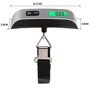 Báscula Digital Portátil de Alta Calidad para Maletas, 50 kg, con Pantalla LCD Retroiluminada, Báscula Digital Colgante para Viajes - Product Image 6