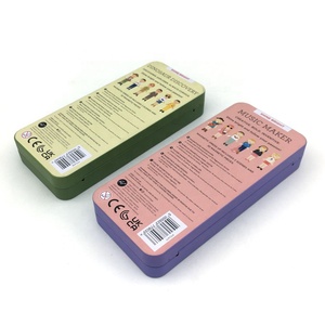 Hình chữ nhật Kim Loại Tùy chỉnh tin bút chì trường hợp trò chơi từ thẻ bao bì tin container - Product Image 6