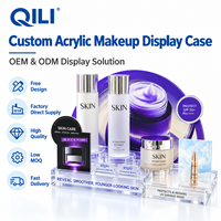 Support de présentation de maquillage en acrylique personnalisé pour boutique de beauté, magasin, table de maquillage à domicile, coiffeuse