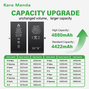 <span class=keywords><strong>Batterie</strong></span> de diagnostic Kara Manda pour <span class=keywords><strong>iPhone</strong></span> 15 <span class=keywords><strong>Plus</strong></span>, <span class=keywords><strong>batterie</strong></span> de <span class=keywords><strong>remplacement</strong></span> OEM haute capacité 0 cycle pour <span class=keywords><strong>iPhone</strong></span> 12, 13, 14, 15 Pro Max - Product Image 5