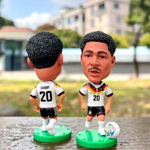 Figurine de football en PVC 2026, statue bobblehead personnalisée faite à la main, artisanat en résine, figurine de joueur de football bobblehead - Product Image 4