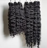 Penjual Rambut Mentah Vietnam Tanpa Proses Bebas Pajak, Bundel Rambut Asli Vietnam Double Drawn Weft, Rambut Manusia Mentah Burma Kinky Curly, Rambut Keriting India