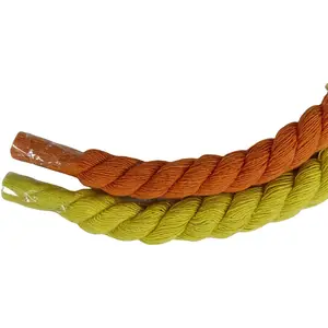 Vente en gros cordon torsadé multicolore 10mm cordon tressé en macramé corde de coton