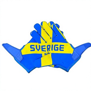 Skill Position Football Gloves Adult Ultra Sticky 4-Way Stretch Compression Fit Lightweight OEM Private Label Wholesale - Product Image 1