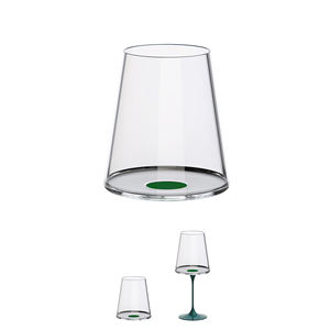 SPLITGLASS LINE - Ensemble de 2 verres à vin rouge 45 cl avec insert vert - Product Image 1