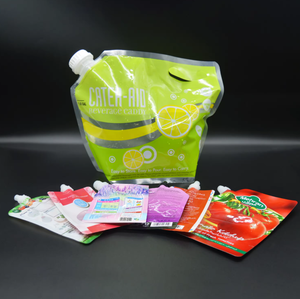 Bolsa de bebidas de jugo de pie de grado alimenticio bolsa de bebida desechable de 1 galón con Spiget - Product Image 6