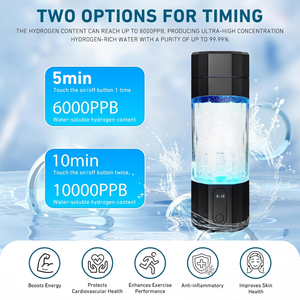 PHYFLOW Bouteille d'<span class=keywords><strong>eau</strong></span> hydrogénée intelligente originale de type C, rechargeable par USB, <span class=keywords><strong>alcaline</strong></span>, anti-âge, pour la <span class=keywords><strong>santé</strong></span>, usage domestique et extérieur - Product Image 4