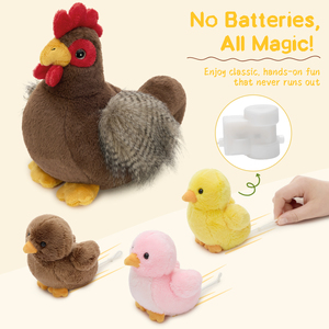 Elegante Juguete de Peluche de Pollo Mecánico 4 en 1, Móvil e Interactivo para Niños, Regalo para Fiestas de Cumpleaños y Pascua - Product Image 1