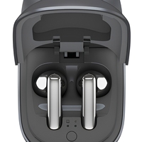 Souris sans fil compacte 2-en-1 avec étui de chargement et écouteurs intégrés – Accessoire de bureau