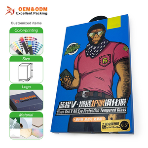 Nhà sản xuất hộp đựng kính cường lực, bao bì bán lẻ bảo vệ màn hình điện thoại di động cao cấp, tùy chỉnh - Product Image 2