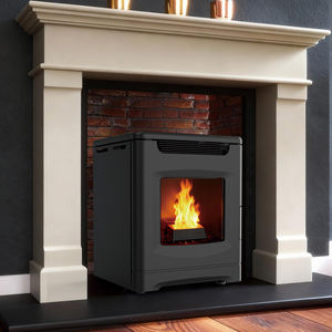 Poêle <span class=keywords><strong>à</strong></span> granulés de <span class=keywords><strong>bois</strong></span> classique KM0605A en fonte, durable, avec télécommande Wi-Fi, idéal pour salon et bureau - Product Image 1