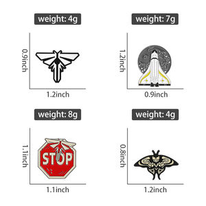 เข็มกลัดโลหะตกแต่งลายยานอวกาศย้อนยุคเข็มกลัดโลหะรูปเกมคลาสสิกเป็นแรงบันดาลใจให้กับแฟนๆและเป็นของขวัญ - Product Image 6