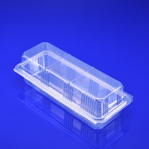 Direct Factory Supply custom APET RPET PLA packaging biodegradable tray Log cake box loaf bread packing