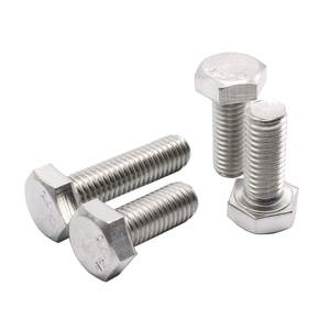 Hex Head Cap <b>Screw</b> Metric 304 Stainless Steel Class 8.8 Plain Finish Standard Thread - Product Image 6