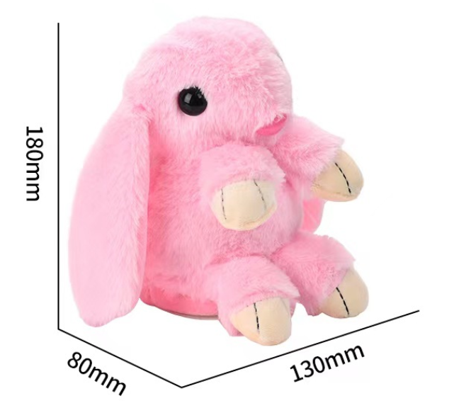 Lapin heureux électrique (rose)