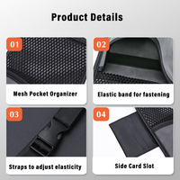 Organisateurs de voiture universels avec boîte de rangement en cuir PU sac de tissu latéral et porte-bouteilles d'eau siège suspendu sac de rangement latéral