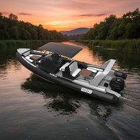 Best Seller 29ft Double Deep V Aluminum Hull RIB860 Inflatable Hypalon/PVC Boat