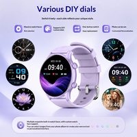 Montre connectée en silicone pour femme Zl avec fonction d'appel, étanche, surveillance de la fréquence cardiaque, contrôle à distance de la caméra et fonctions sportives