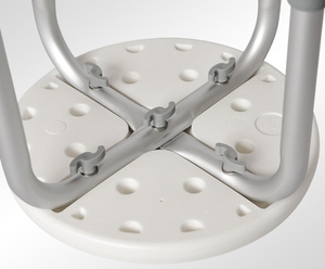 Tabouret <span class=keywords><strong>de</strong></span> <span class=keywords><strong>salle</strong></span> <span class=keywords><strong>de</strong></span> <span class=keywords><strong>bain</strong></span> rond en alliage d'aluminium pour femmes enceintes, imperméable et antidérapant, pour les soins personnels. - Product Image 6