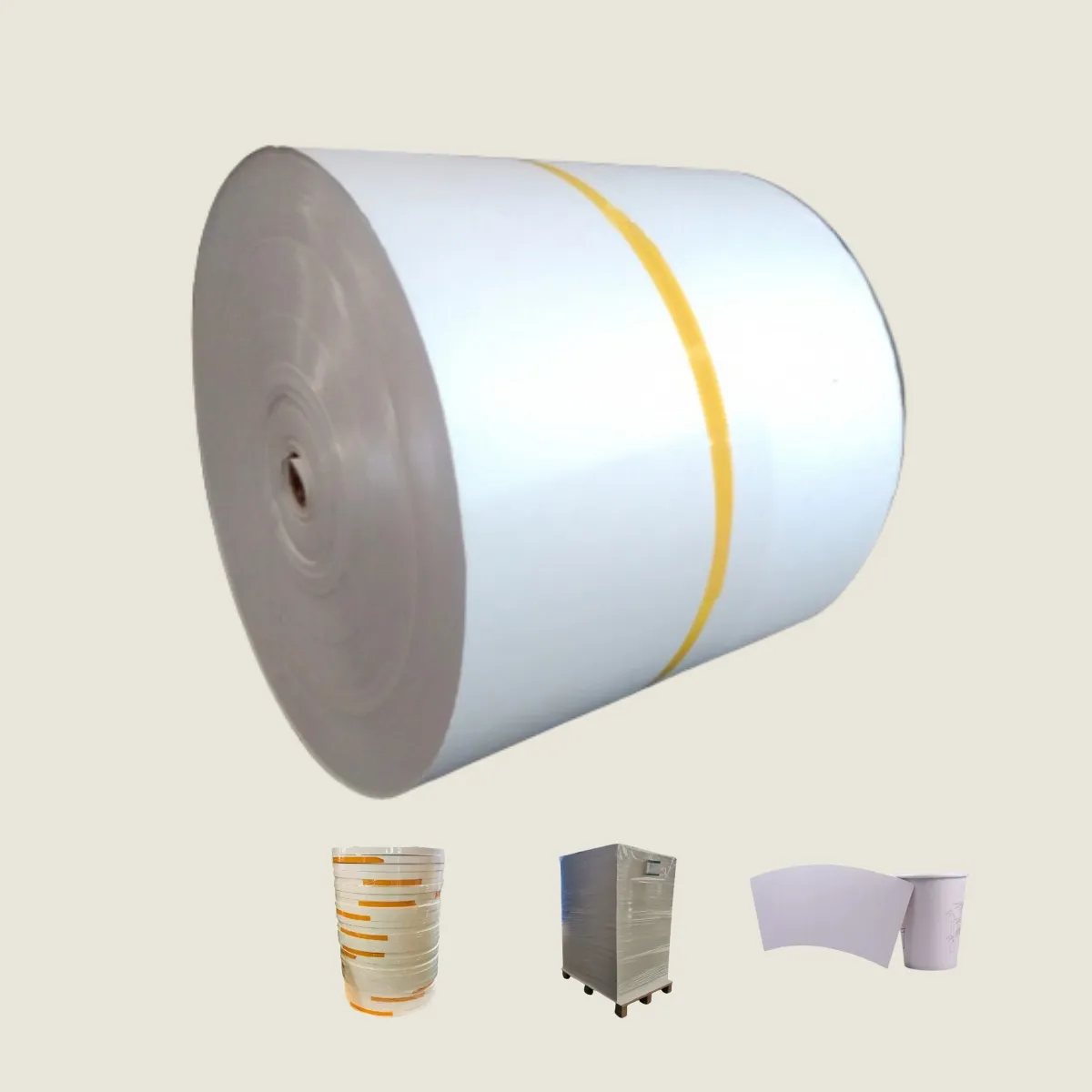 Prezzo di fabbrica tazza di carta patinata in polietilene carta rivestita tazza materie prime carta patinata rotolo tazza di carta