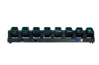 Projecteur matriciel à tête mobile LED 8*40W RGBWA 4-en-1 avec barre annulaire RGB, zoom, wash, beam, contrôle DMX512 et RDM pour discothèque
