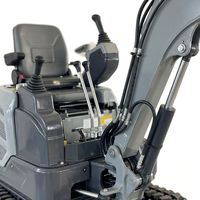 Mini-excavatrice à moteur haute puissance avec commande PLC, moteur et pompe, garantie 1 an pour la construction et l'utilisation en jardinage