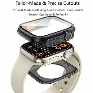 เคสกระจกนิรภัยแบบเต็มตัวสำหรับ <span class=keywords><strong>Watch</strong></span> Series 10 ขนาด 45/46 มม. และ IWatch 9 ขนาด 44 มม. จำหน่ายจำนวนมาก - Product Image 4