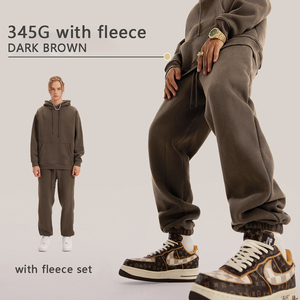 <span class=keywords><strong>Set</strong></span> <span class=keywords><strong>Felpa</strong></span> Invernale Unisex Personalizzata con Stampa <span class=keywords><strong>e</strong></span> Strass, <span class=keywords><strong>Tuta</strong></span> Sportiva Oversize in Pile Tinta Unita per Uomo - Product Image 3