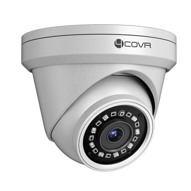 4COVR 8MP PoE IP Dome Camera OEM Outdoor/Indoor IP67 Built-in Mic 2.8mm Lens 110 Wide Angle Night Vision 100ft AI Face Detection