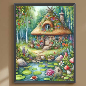 1 pieza DIY 5D diamante bordado punto de cruz imagen 40*50cm claro río patrón completo diamante arte artesanía decoración de pared - Product Image 2