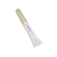 Tube cosmétique blanc 10ml 15ml 20ml, nouveau design, capteur de vibration, crème pour les yeux, masque facial, emballage plastique, applicateur en céramique
