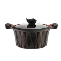 Ensemble d'ustensiles de cuisine antiadhésifs en aluminium moulé, batterie de casseroles et poêles en aluminium pour la cuisine domestique