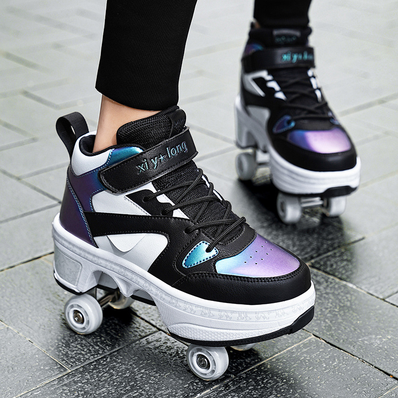 198 Four-Wheel One-Click Collapse (Black/Blue)