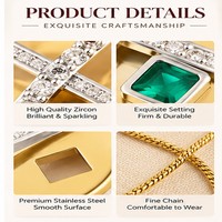 Fabricant de bijoux personnalisés OEM ODM, collier avec pendentif personnalisé, plaqué or, bijoux de mode avec emballage logo pour femmes