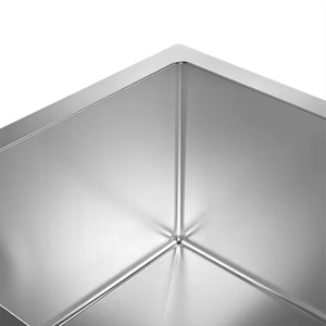 อ่างล้างจานสแตนเลสเดี่ยวทรงสี่เหลี่ยมสำหรับห้องครัว304ทำด้วยมือเคาน์เตอร์ในร่มอ่างล้างจาน - Product Image 3