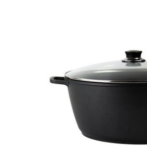 Grande marmite noire en aluminium moulé sous pression, grande marmite antiadhésive <span class=keywords><strong>40cm</strong></span> antiadhésive - Product Image 6