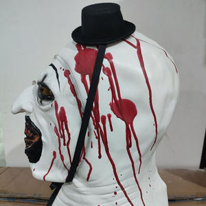 Máscara <span class=keywords><strong>de</strong></span> Payaso <span class=keywords><strong>de</strong></span> Terror, Accesorios <span class=keywords><strong>de</strong></span> Disfraz <span class=keywords><strong>de</strong></span> Halloween, Máscara <span class=keywords><strong>de</strong></span> Asesino, Tocado <span class=keywords><strong>de</strong></span> Alma Rota, Cara Extraña, Máscaras Divertidas - Product Image 5