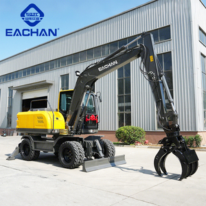 Excavadora de ruedas EACHAN barata de <span class=keywords><strong>10</strong></span> toneladas CE EPA Euro 5, de motor diésel excavadora de ruedas, máquina de movimiento de tierras, excavadora todo terreno - Product Image 2