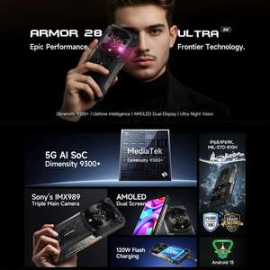 Téléphone robuste <span class=keywords><strong>Ulefone</strong></span> <span class=keywords><strong>Armor</strong></span> 28 Ultra 16 Go + 1 To Vision nocturne 6,67 pouces Android 14 Octa-Core 5G Téléphone <span class=keywords><strong>Ulefone</strong></span> - Product Image 5