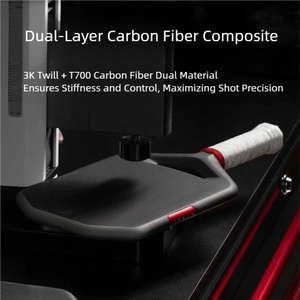 ไม้พิกเกิลบอลโครงสร้างยูนิบอดี้ขึ้นรูปด้วยความร้อนไร้ขอบเคลือบคาร์บอนไฟเบอร์3K แกนไฮบริด EVA-EPP จุดตีที่ยอดเยี่ยม - Product Image 2