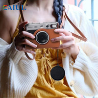 Étui de protection pour appareil photo en cuir Mini EVO avec lanière anti-chute et anti-perte à utiliser avec Clapper