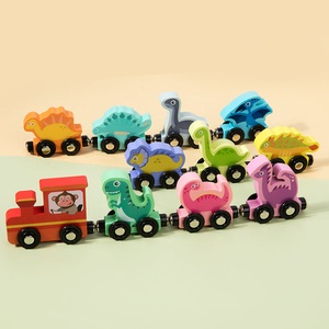Baby Track Railway Car Slot Figure Models Diy Magnet Dinosaur Train Sets Early Educational Learning Toys for Kids Boys Girls - Product Image 5