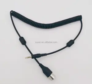 Venta caliente cable de audio Jack estéreo de 3,5mm 3,5mm aux macho a Mini DIN 13 pines 0,2 m para micrófono