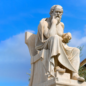 Gran tallada a mano antiguo griego famoso pensador mármol Socrates estatua celebridad escultura de fibra de vidrio - Product Image 3