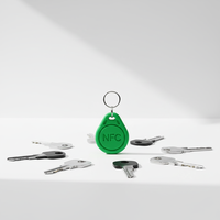 Llaveros NFC Personalizados, Llavero RFID NTAG213, Mini Etiqueta de PVC Impermeable para Control de Acceso en Hoteles, Instagram