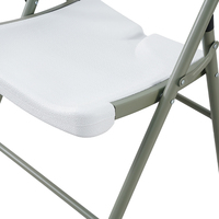 Chaise pliante en plastique pour restaurant et banquet, surface en plastique lisse facile à nettoyer