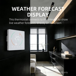 Termostato Inteligente WiFi Tuya para Caldera de Gas, Controlador de Temperatura Compatible con Alexa y Google Home, Blanco y Negro, OEM - Product Image 5