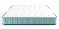 Matelas à ressorts ensachés vert clair avec bordure, matelas compressible enroulable pour la maison, les gîtes et les hôtels